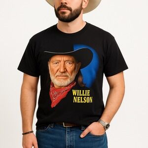 Willie‎ Nelson Summer Tour 2017 T-Shirt Limited Edition Concert Tee Unisex